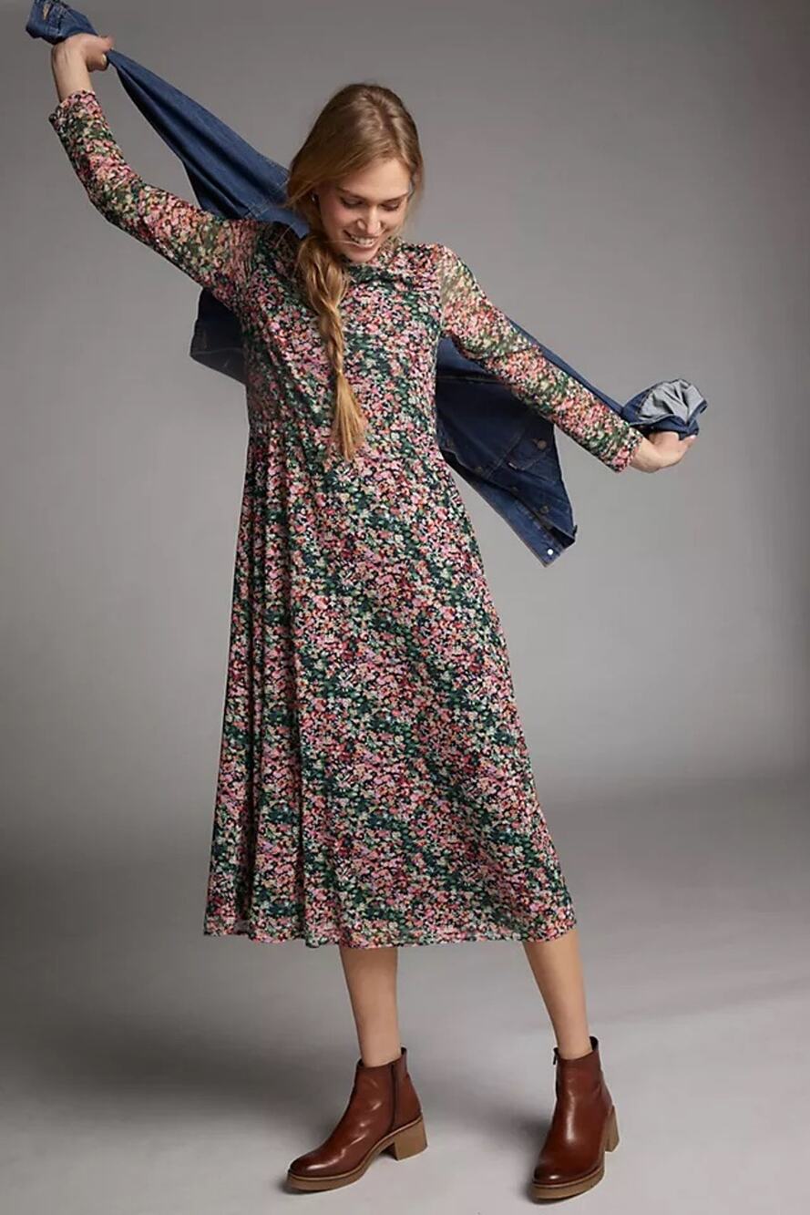 nwt ANTHROPOLOGIE EVA FRANCO sz XL Fiona floral Maxi dress